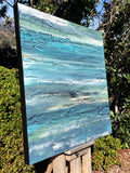 Original art for sale at UGallery.com | Contemplation by Alicia Dunn | $1,775 | mixed media artwork | 36' h x 36' w | thumbnail 2