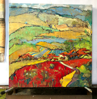 Original art for sale at UGallery.com | View of the Lake by James Hartman | $1,700 | encaustic artwork | 24' h x 24' w | photo 3