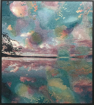 Original art for sale at UGallery.com | Japanese Lake (Distorted by My Wife's Voice) by Jack R. Mesa | $7,200 | fiber artwork | 56' h x 50' w | photo 1