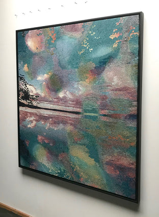 Original art for sale at UGallery.com | Japanese Lake (Distorted by My Wife's Voice) by Jack R. Mesa | $7,200 | fiber artwork | 56' h x 50' w | photo 3