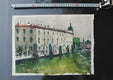 Original art for sale at UGallery.com | Italian Terrace by Maximilian Damico | $750 | watercolor painting | 11' h x 15' w | thumbnail 3