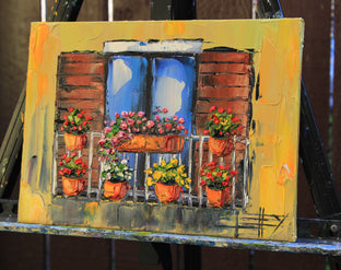Italy of Mine by Lisa Elley |  Side View of Artwork 