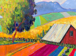 Original art for sale at UGallery.com | A Small Farm by James Hartman | $7,300 | oil painting | 48' h x 65' w | photo 1