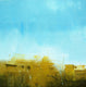Original art for sale at UGallery.com | Robin's Egg Sky by Ronda Waiksnis | $250 | oil painting | 10' h x 10' w | thumbnail 1