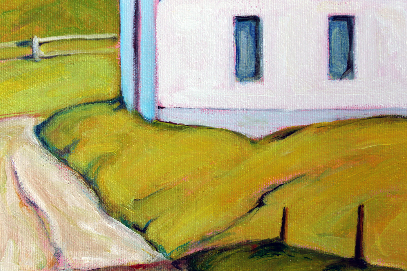 The White Church, Rumford Center by Doug Cosbie |  Closeup View of Artwork 