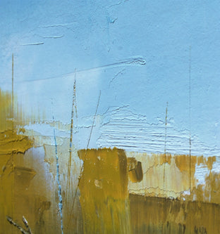Original art for sale at UGallery.com | Robin's Egg Sky by Ronda Waiksnis | $250 | oil painting | 10' h x 10' w | photo 4