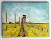 Original art for sale at UGallery.com | Old Grain Elevators, Neidpath, Saskatchewan by Doug Cosbie | $250 | oil painting | 6' h x 9' w | thumbnail 3