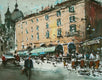 Original art for sale at UGallery.com | Lunch Time in Piazza Navona by Maximilian Damico | $800 | watercolor painting | 11' h x 15' w | thumbnail 1