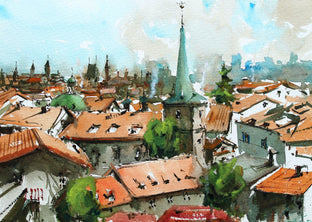 Red Tile Roofs by Maximilian Damico |  Artwork Main Image 