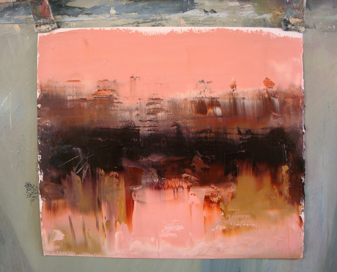 Fiery View by Ronda Waiksnis |  Context View of Artwork 