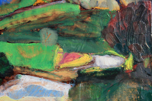 Original art for sale at UGallery.com | Mountain Road Farms by James Hartman | $450 | encaustic artwork | 15' h x 16' w | photo 4
