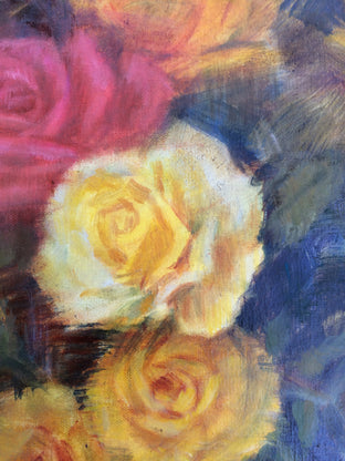 A Riot of Roses by Lisa Nielsen |   Closeup View of Artwork 