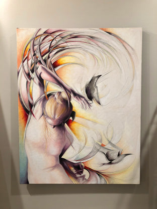 Original art for sale at UGallery.com | Aonghas by Sumner Crenshaw | $675 | oil painting | 28' h x 22' w | photo 3