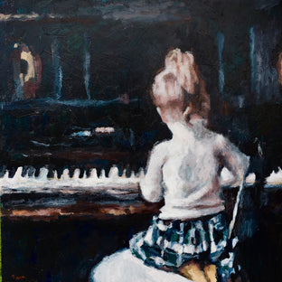 Original art for sale at UGallery.com | Her First Piano by Nava Lundy | $2,600 | acrylic painting | 24' h x 36' w | photo 1