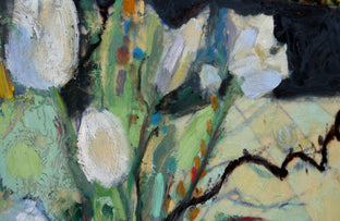 Original art for sale at UGallery.com | White Tulips by James Hartman | $825 | encaustic artwork | 20' h x 24' w | photo 4