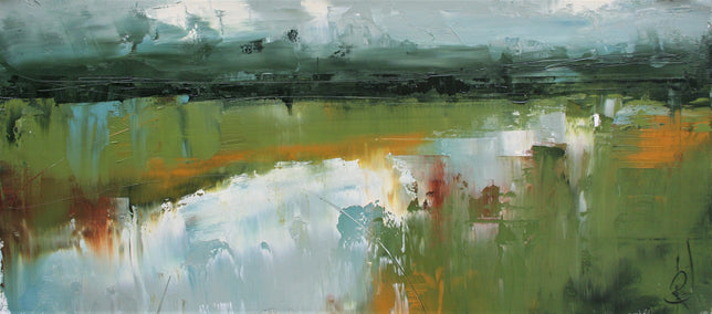 oil painting by Ronda Waiksnis titled A Landscape's Plan II