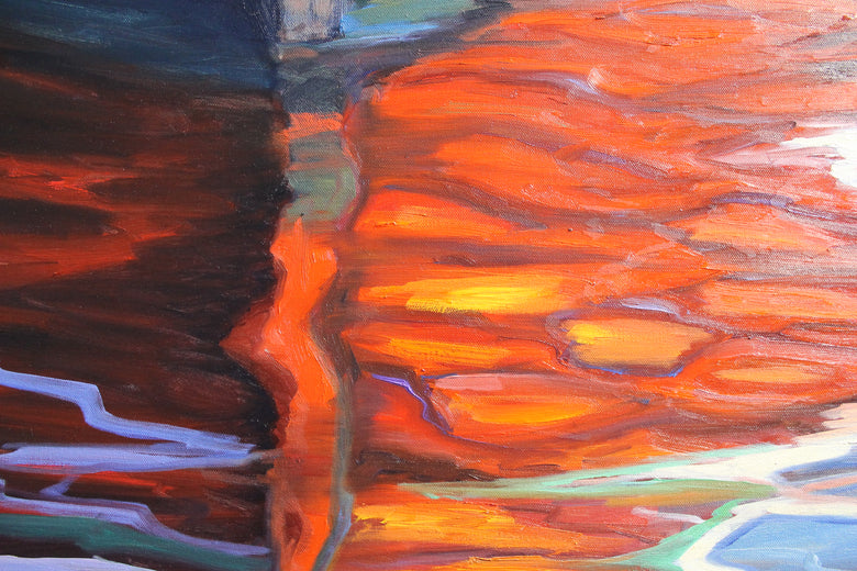 Red on Barlovento by Andres Lopez |   Closeup View of Artwork 