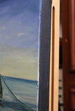 Original art for sale at UGallery.com | Sun and Nets by Andres Lopez | $525 | oil painting | 18' h x 24' w | thumbnail 2