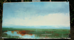 Original art for sale at UGallery.com | An Afternoon of Whimsy by Ronda Waiksnis | $1,325 | oil painting | 26' h x 48' w | photo 2