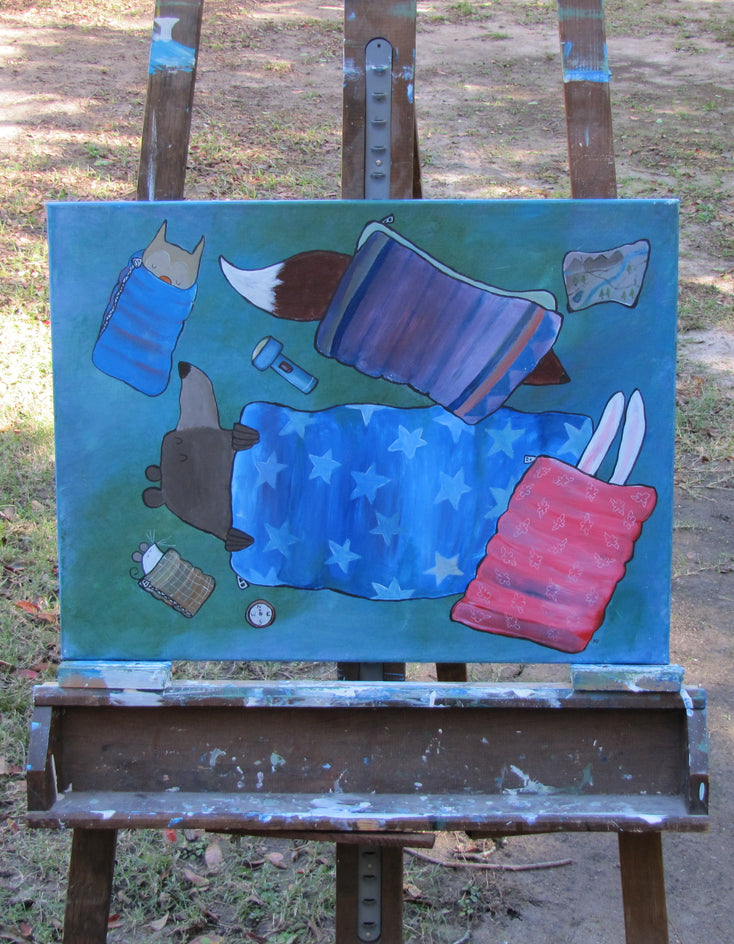 Sleeping Bag Party by Andrea Doss |  Context View of Artwork 