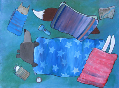 Sleeping Bag Party by Andrea Doss | Artwork Main Image