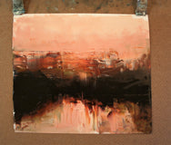 Original art for sale at UGallery.com | Fiery View, II by Ronda Waiksnis | $300 | oil painting | 12' h x 14' w | thumbnail 3