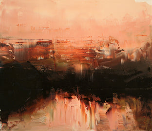 Original art for sale at UGallery.com | Fiery View, II by Ronda Waiksnis | $300 | oil painting | 12' h x 14' w | photo 1