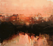 Original art for sale at UGallery.com | Fiery View, II by Ronda Waiksnis | $300 | oil painting | 12' h x 14' w | thumbnail 1
