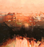 Original art for sale at UGallery.com | Fiery View, II by Ronda Waiksnis | $300 | oil painting | 12' h x 14' w | thumbnail 4