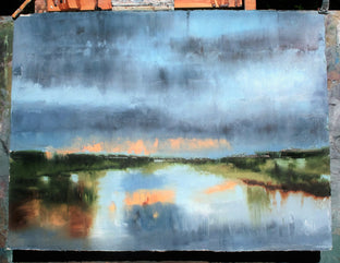 Original art for sale at UGallery.com | Davis Creek by Ronda Waiksnis | $625 | oil painting | 22' h x 30' w | photo 2