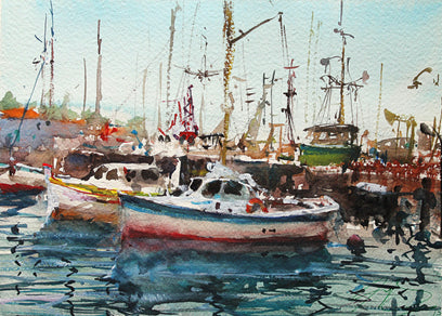 San Francisco Boats by Maximilian Damico | Artwork Main Image