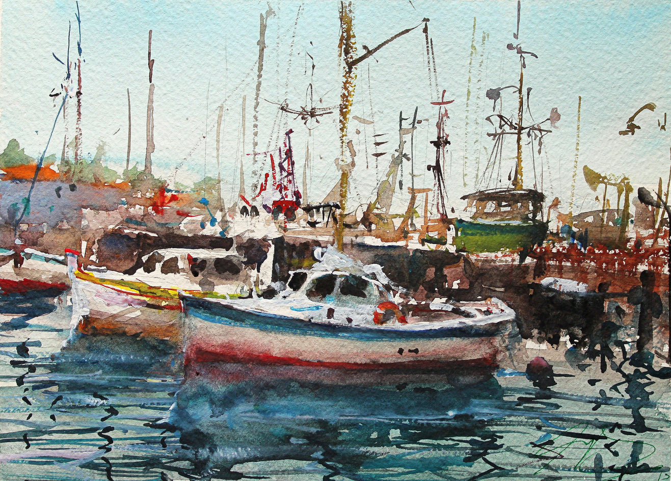 San Francisco Boats by Maximilian Damico |  Artwork Main Image 