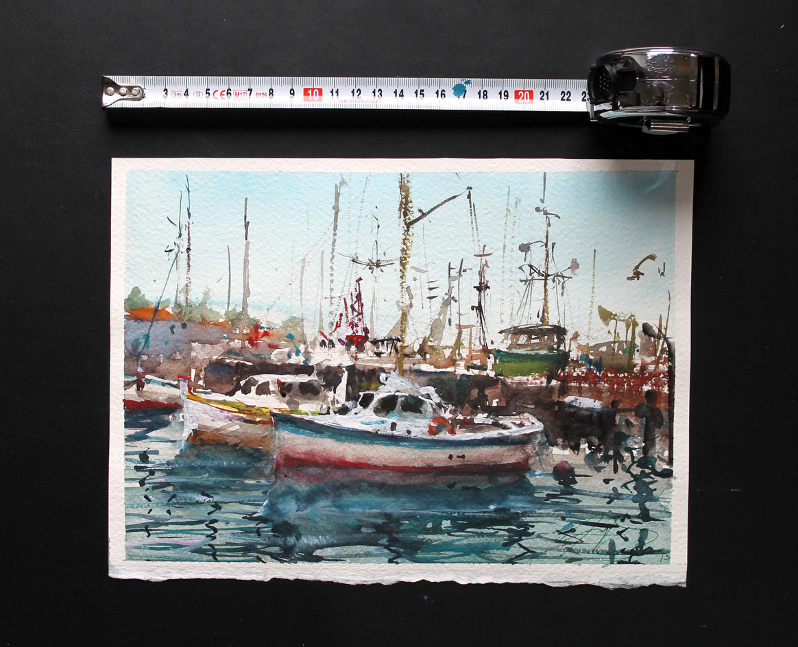 San Francisco Boats by Maximilian Damico |  Context View of Artwork 