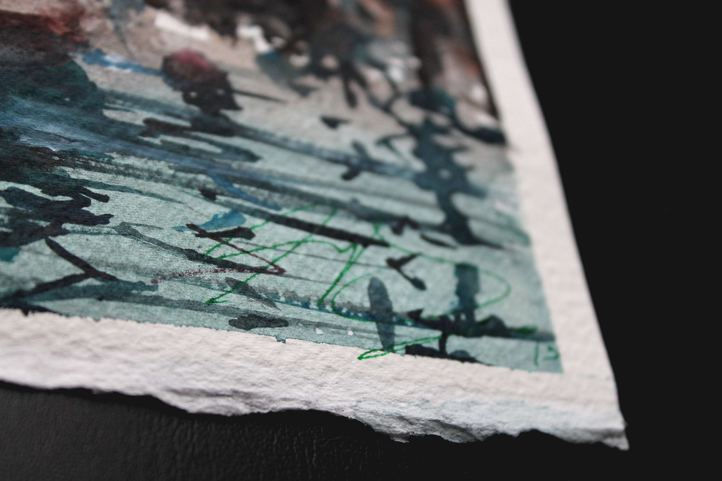 San Francisco Boats by Maximilian Damico |  Side View of Artwork 