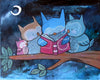 Original art for sale at UGallery.com | Story Time by Andrea Doss | $250 | acrylic painting | 11' h x 14' w | thumbnail 1