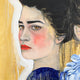 Original art for sale at UGallery.com | Girls in Blue by Ryan Pickart | $3,100 | oil painting | 23.5' h x 18' w | thumbnail 3