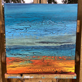 Original art for sale at UGallery.com | The Mystery Never Leaves You by Alicia Dunn | $325 | acrylic painting | 12' h x 12' w | thumbnail 3