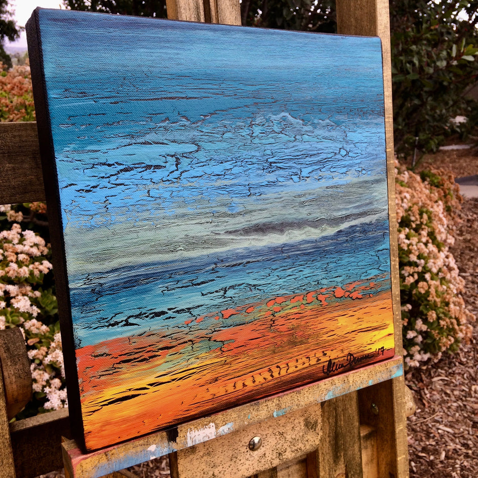 The Mystery Never Leaves You by Alicia Dunn |  Side View of Artwork 