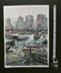 Original art for sale at UGallery.com | Izmir Port by Maximilian Damico | $600 | watercolor painting | 15' h x 11' w | thumbnail 3