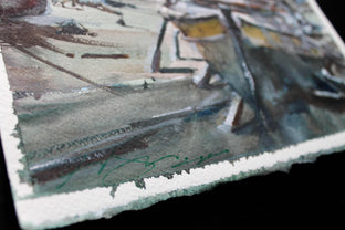 Izmir Port by Maximilian Damico |  Side View of Artwork 