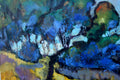 Original art for sale at UGallery.com | Pacheco Trees by James Hartman | $550 | encaustic artwork | 12' h x 12' w | thumbnail 4