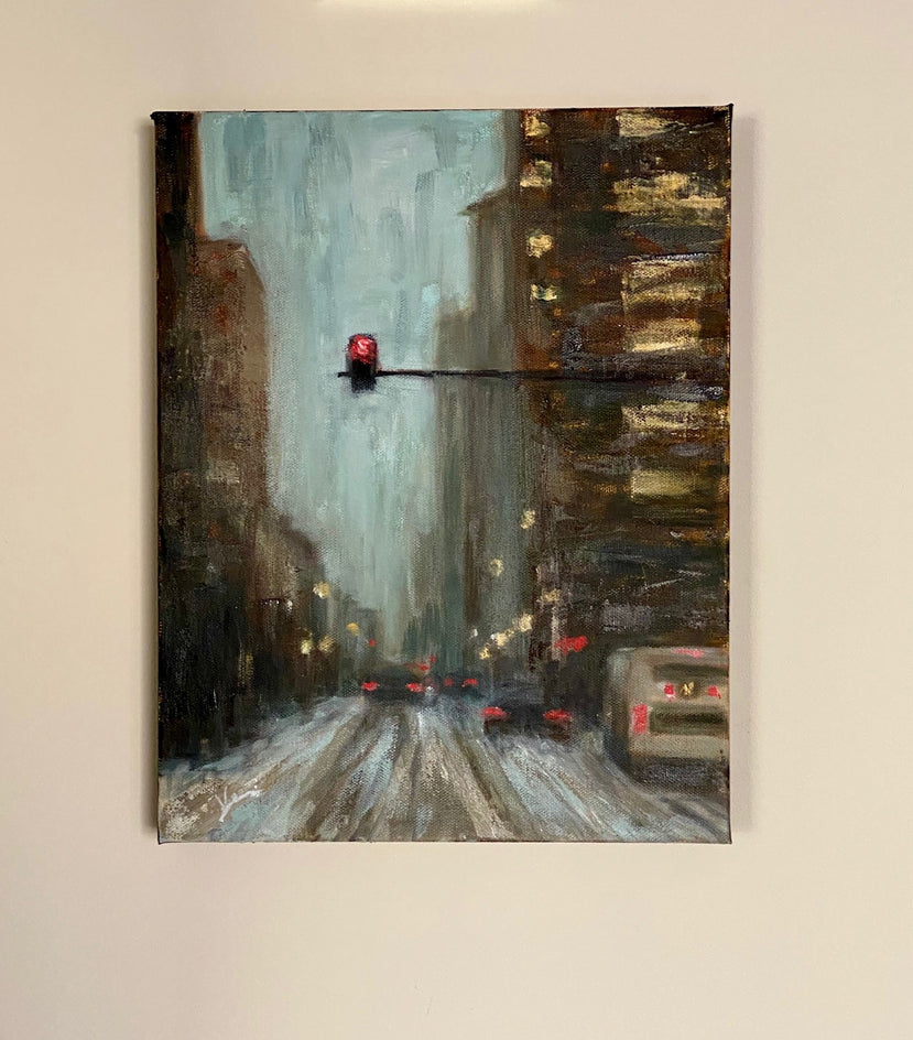 A Snowy Day by Yangzi Xu |  Context View of Artwork 