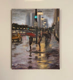 Original art for sale at UGallery.com | End of the Day by Yangzi Xu | $400 | oil painting | 14' h x 11' w | thumbnail 3