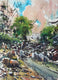 Original art for sale at UGallery.com | Old Jewish Cemetery by Maximilian Damico | $650 | watercolor painting | 15' h x 11' w | thumbnail 1