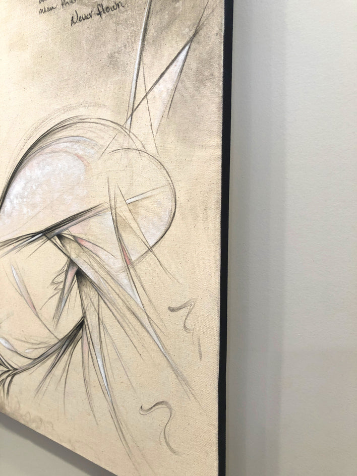 Tangled Wings by Sumner Crenshaw |  Side View of Artwork 