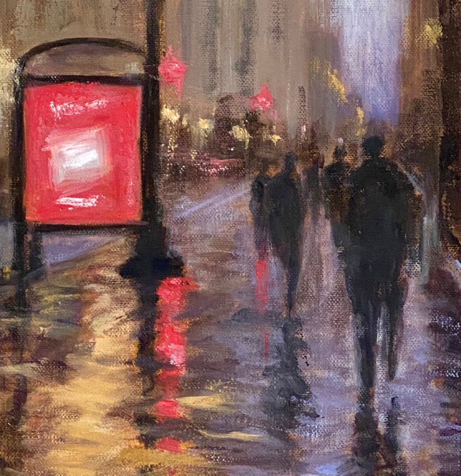 Dispersing Crowd by Yangzi Xu |  Closeup View of Artwork 