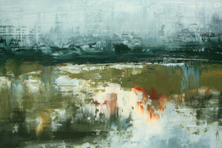 Rainy View on Camp Creek by Ronda Waiksnis |   Closeup View of Artwork 