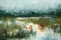 Original art for sale at UGallery.com | Rainy View on Camp Creek by Ronda Waiksnis | $800 | oil painting | 22' h x 31' w | thumbnail 4