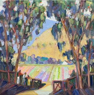 Original art for sale at UGallery.com | Stopping by a Half Moon Bay Farm by James Hartman | $2,275 | oil painting | 32' h x 32' w | photo 1