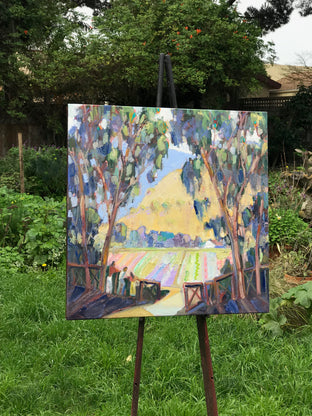 Original art for sale at UGallery.com | Stopping by a Half Moon Bay Farm by James Hartman | $2,275 | oil painting | 32' h x 32' w | photo 3